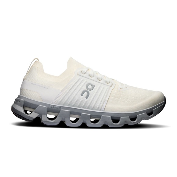 NIB Men’s On CloudSwift 4 Running Shoe Size 10.5 Ivory/Alloy - Picture 3 of 4